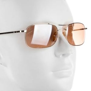 Beryll womens square pink tinted metal frame